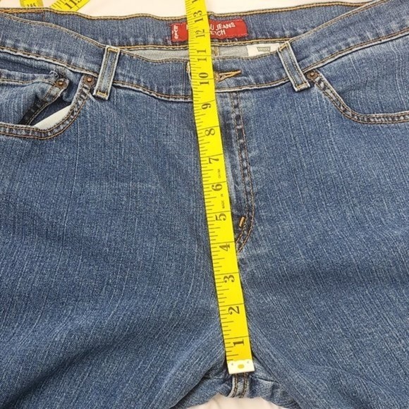 Levi's Womens Nouveau Stretch Capri Jeans Size 14 Mis - Picture 13 of 14
